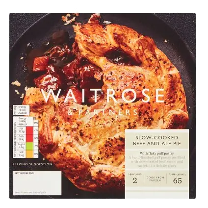 Frozen Slow-Cooked Beef & Ale Pie For 2