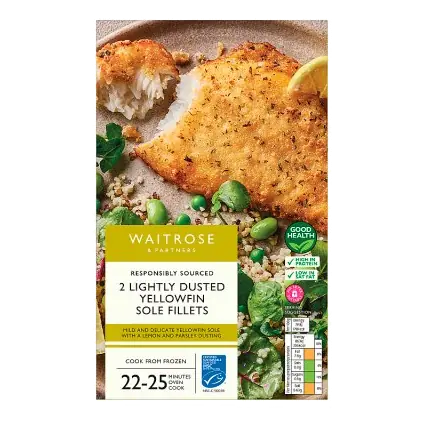 Frozen Yellowfin Sole Fillets 2s