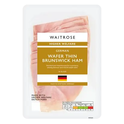 German Wafer Thin Brunswick Ham