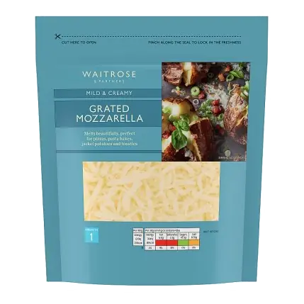 Grated Mozzarella Cheese Strength 1