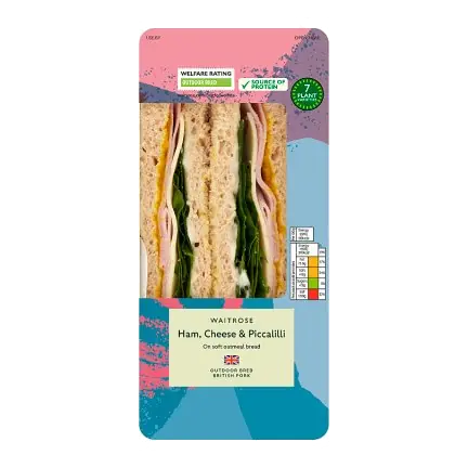 Ham, Cheese & Piccalilli Sandwich