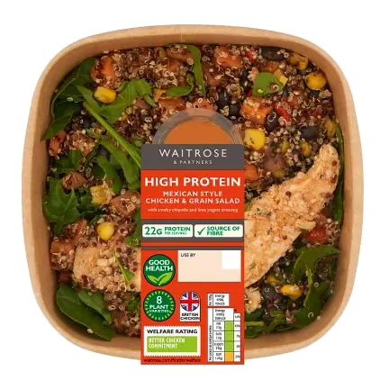 High Protein Mexican Style Chicken & Grain Salad