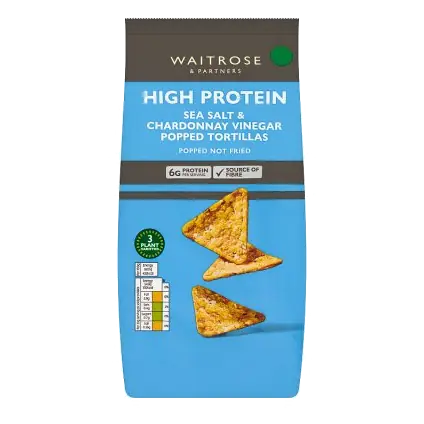 High Protein Salt & Vinegar Popped Tortillas