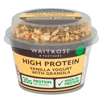 High Protein Vanilla Yogurt with Granola