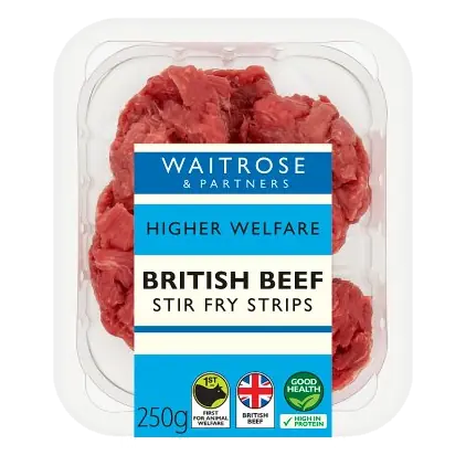 Higher Welfare British Beef Stir Fry Strips