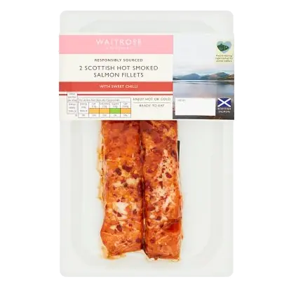 Hot Smoked Salmon Fillets with Sweet Chilli