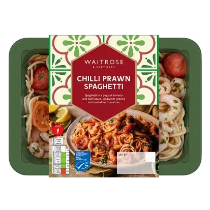 Italian Chilli Prawn Spaghetti for 1