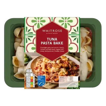 Italian Recipe Tuna Pasta Bake for 1