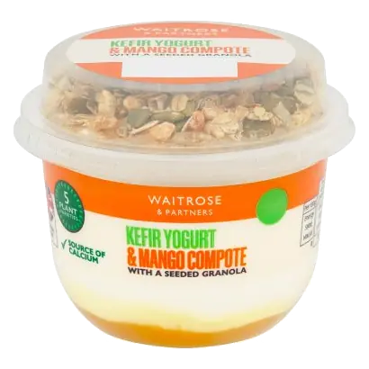 Kefir Yogurt & Mango Compote with Seeded Granola