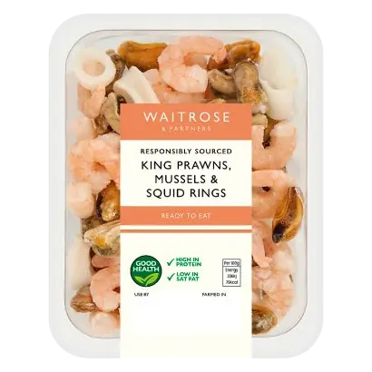 King Prawns, Mussels & Squid Rings