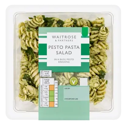 Large Pesto, Spinach & Pine Nut Pasta