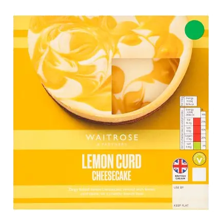 Lemon Curd Swirl Cheesecake