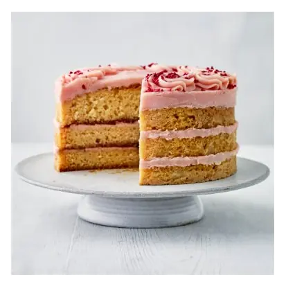 Lemon, Raspberry & Rose Triple Layer Cake