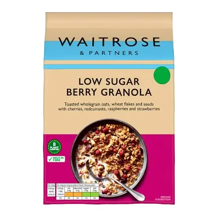 Low Sugar Berry Granola Breakfast Cereal