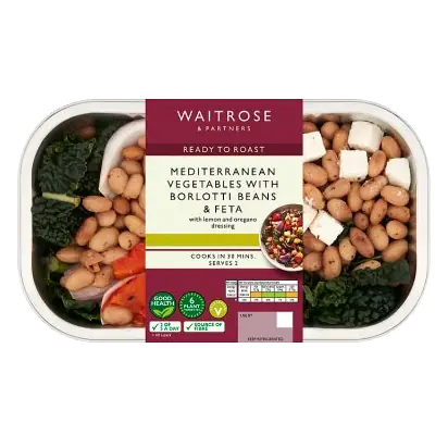 Mediterranean Vegetables with Borlotti Beans & Feta