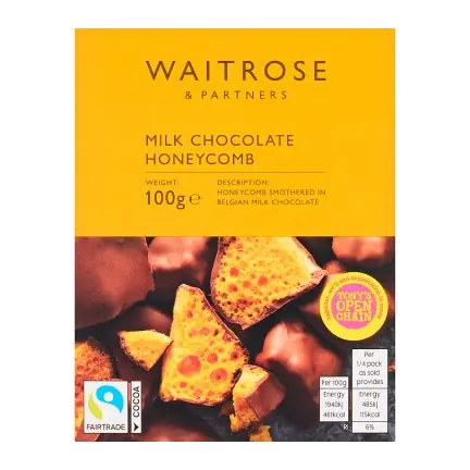 Milk Chocolate Smothered Honeycomb