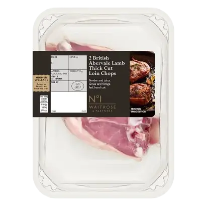 No.1 2 British Abervale Lamb Thick Cut Loin Chops