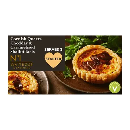 No.1 2 Cornish Quartz Cheddar & Caramelised Shallot Tarts