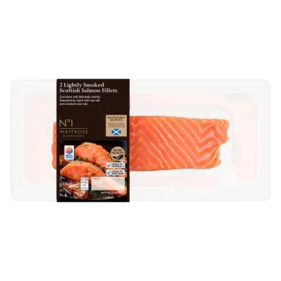 No.1 2 Lightly Smoked Scottish Salmon Fillets