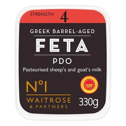 No. 1 Barrel Aged Greek Feta Cheese PDO Strength 4