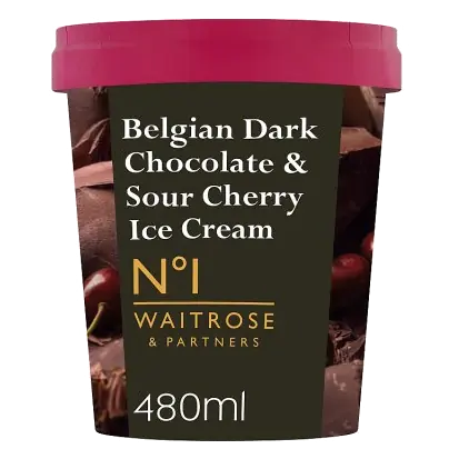 No.1 Belgian Dark Chocolate & Sour Cherry Ice Cream