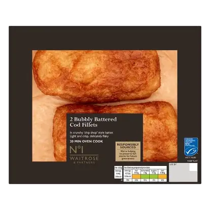 No.1 Bubbly Battered Cod Fillets