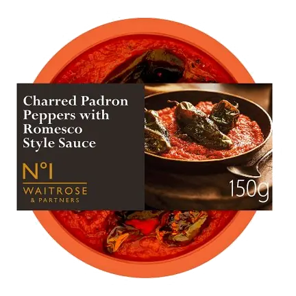 No.1 Charred Padron Peppers & Romesco Style Sauce