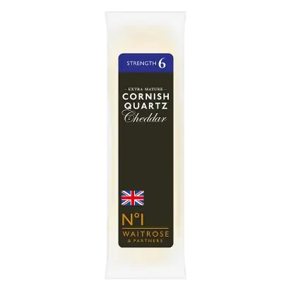 No. 1 Cornish Quartz Extra Mature Cheddar Cheese Strength 6