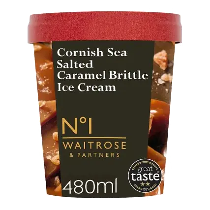 No.1 Cornish Sea Salted Caramel Brittle Ice Cream