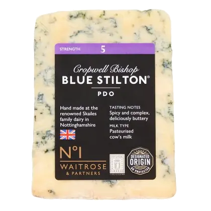 No. 1 Cropwell Bishop PDO Blue Stilton Cheese Strength 5