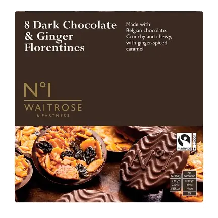 No.1 Dark Chocolate & Ginger Florentines