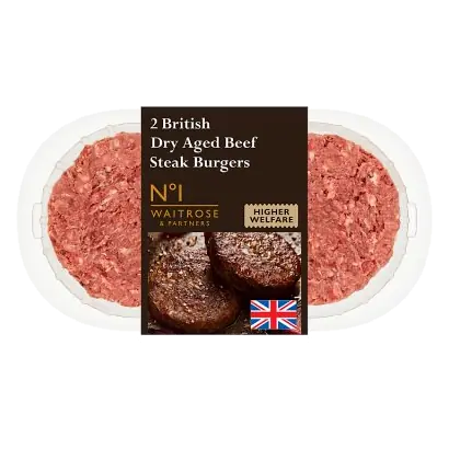 No.1 Dry Aged British Beef 2 Steak Burgers