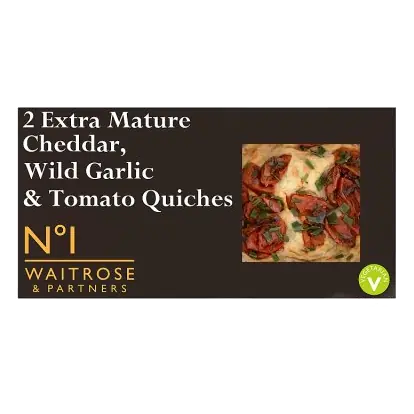 No.1 Extra Mature Cheddar, Wild Garlic & Tomato Quiche