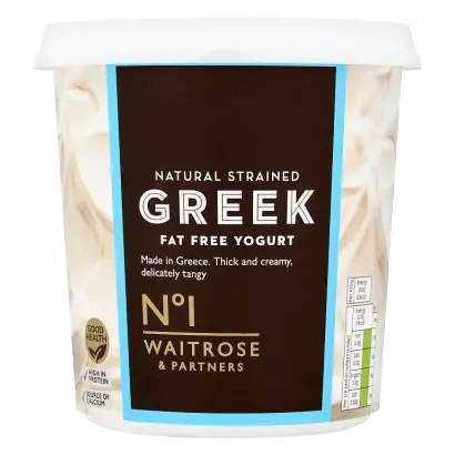 No.1 Fat Free Natural Strained Greek Yogurt