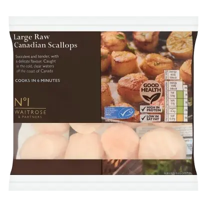 No.1 Frozen Canadian Raw Scallops