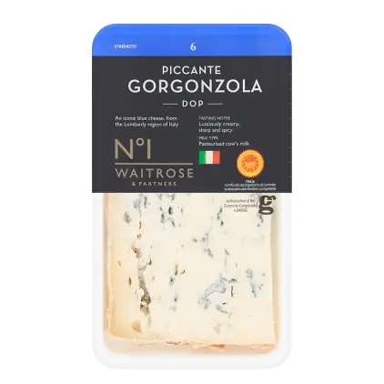 No. 1 Italian Gorgonzola DOP Piccante Blue Cheese Strength 6