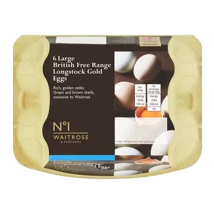 No.1 Large Longstock Gold Free Range Eggs