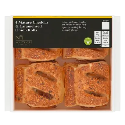 No.1 Mature Cheddar Cheese & Caramelised Onion Rolls