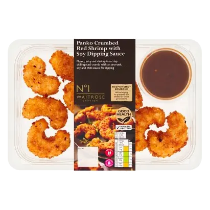 No.1 Panko Crumbed Red Shrimp With Soy Dipping Sauce