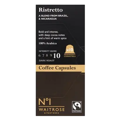 No.1 Ristretto Coffee Capsules 10s