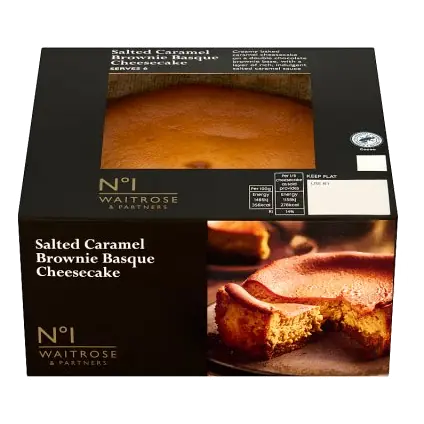 No.1 Salted Caramel Brownie Basque Cheesecake