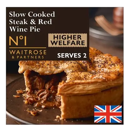 No.1 Slow Cooked Steak & Red Wine Pie