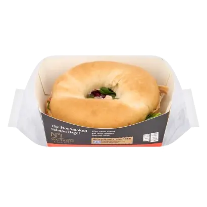 No.1 The Hot Smoked Salmon Bagel