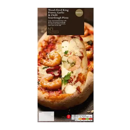 No. 1 Wood-Fired King Prawn, Garlic & Chilli Pizza