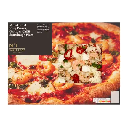 No.1 Wood-fired King Prawn, Garlic & Chilli Sourdough Pizza