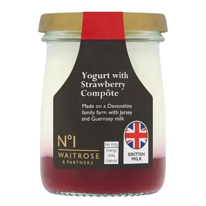 No.1 Yogurt with Strawberry Compote