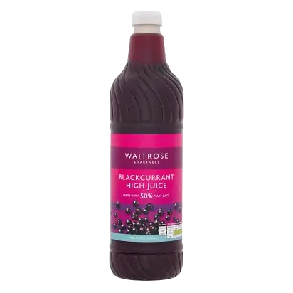 No Added Sugar Blackcurrant High Juice