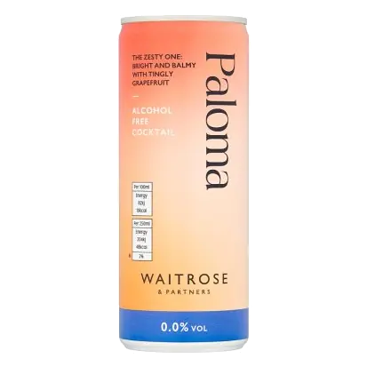 Non-Alcoholic Paloma Cocktail Can