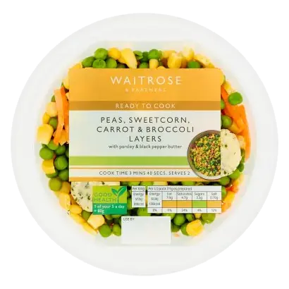 Peas, Sweetcorn, Carrot & Broccoli