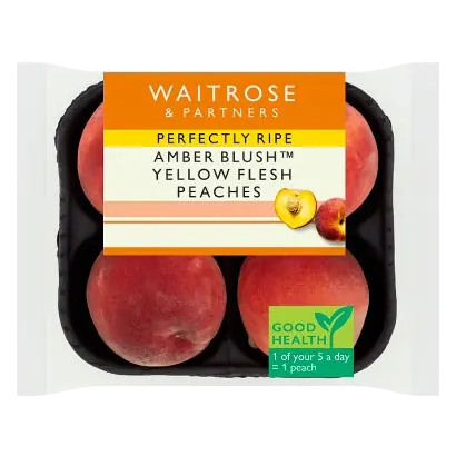 Perfectly Ripe Amber Blush Peaches